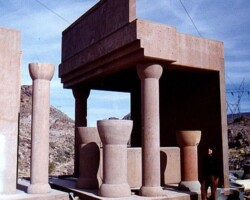 Before the Hoover Dam parking structure was built concrete mock-ups with different colors and finishes were made. The final color chosen was Davis Colors’ Omaha Tan with a sandblasted finish. Davis Colors' iron oxide pigments do not fade even in the extreme heat and sunlight of the Nevada desert.