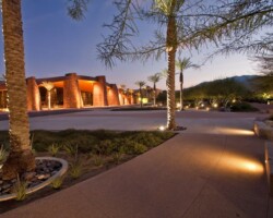 The concrete colors at the Jackie Lee Houston Plaza in Palm Springs, CA are Davis Colors’ Salmon with an exposed aggregate finish and Mesa Buff with a light broom finish. The landscape design was done by the Design Workshop. To learn more about the Design Workshop visit their website www.designworkshop.com or call them at 775-588-5929.