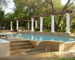 This pool deck was colored with Davis Colors San Diego Buff. The concrete contactor was Robert Co. To learn more about Roberts Co. visit www.sacramentodecorativeconcrete.com or call them at 916-635-5111.