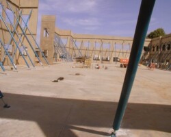 Tilt-up buildings created using Davis Colors concrete pigmentes