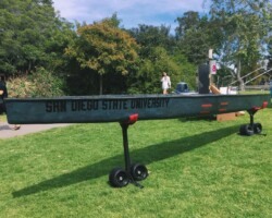 San Diego State chose to color their 2017 concrete canoe using Davis Colors concrete pigments