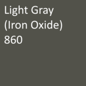 <br>Number: 860<br>Name: Light Gray (Iron Oxide)<br>Cost: $$<br>Hex: 52524a<br>Description: This color is part of the Standard ($$) group and is mid-range cost-per-yard/meter.<br>Liquid Dose Rate: 3 lbs per 94 lb sack of cement<br>Powder Dose Rate: 2.5 lbs per 94 lb sack of cement Number: 860Name: Light Gray (Iron Oxide)Cost: $$Hex: 52524aDescription: This color is part of the Standard ($$) group and is mid-range cost-per-yard/meter.Liquid Dose Rate: 3 lbs per 94 lb sack of cementPowder Dose Rate: 2.5 lbs per 94 lb sack of cement