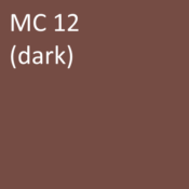 Number: 12<br>Name: MC 12 (dark)<br>Hex: #754c44<br>RGB: R 117 G 76 B 68<br>CMYK: C 0% M 16% Y 19% K 54%<br>Description: This color is part of the Subtle group. Davis Colors Mortar Pigment MC12 Dark