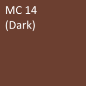 Number: 14<br>Name: MC 14 (dark)<br>Hex: #6c3f30<br>RGB: R 108 G 63 B 48<br>CMYK: C 0% M 18% Y 24% K 58%<br>Description: This color is part of the Subtle group. Davis Colors Mortar Pigment MC14 Dark