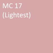 Number: 17<br>Name: MC 17 (lightest)<br>Hex: #d5a7a9<br>RGB: R 213 G 167 B 169<br>CMYK: C 0% M 18% Y 17% K 16%<br>Description: This color is part of the Subtle group. Davis Colors Mortar Pigment MC17 Lightest