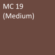 Number: 19<br>Name: MC 19 (medium)<br>Hex: #6c4940<br>RGB: R 108 G 73 B 64<br>CMYK: C 0% M 14% Y 17% K 58%<br>Description: This color is part of the Subtle group. Davis Colors Mortar Pigment MC19 Medium