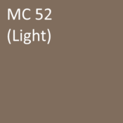 Number: 52<br>Name: MC 52 (light)<br>Hex: #806d5d<br>RGB: R 128 G 109 B 93<br>CMYK: C 0% M 7% Y 14% K 50%<br>Description: This color is part of the Subtle group. Davis Colors Mortar Pigment MC52 Light