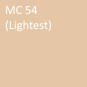 Number: 54<br>Name: MC 54 (lightest)<br>Hex: #e5c7a7<br>RGB: R 229 G 199 B 167 <br>CMYK: C 0% M 12% Y 24% K 10%<br>Description: This color is part of the Subtle group. Davis Colors Mortar Pigment MC54 Lightest