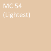 Number: 54<br>Name: MC 54 (lightest)<br>Hex: #e5c7a7<br>RGB: R 229 G 199 B 167  <br>CMYK: C 0% M 12% Y 24% K 10%<br>Description: This color is part of the Subtle group. Davis Colors Mortar Pigment MC54 Lightest