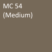 Number: 54<br>Name: MC 54 (medium)<br>Hex: #776957<br>RGB: R 119 G 105 B 87<br>CMYK: C 0% M 5% Y 13% K 53%<br>Description: This color is part of the Subtle group. Davis Colors Mortar Pigment MC54 Medium