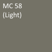 Number: 58<br>Name: MC 58 (light)<br>Hex: #747266<br>RGB: R 116 G 114 B 102<br>CMYK: C 0% M 1% Y 5% K 55%<br>Description: This color is part of the Subtle group. Davis Colors Mortar Pigment MC58 Light