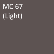 Number: 67<br>Name: MC 67 (light)<br>Hex: #5d5352<br>RGB:R 93 G 83 B 82<br>CMYK:C 0% M 4% Y 4% K 64%<br>Description: This color is part of the Subtle group. Davis Colors Mortar Pigment MC67 Light