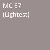 Number: 67<br>Name: MC 67 (lightest)<br>Hex: #9c8e8d<br>RGB:R 156 G 142 B141 <br>CMYK:C 0% M 5% Y 6% K 39%<br>Description: This color is part of the Subtle group. Davis Colors Mortar Pigment MC67 Lightest
