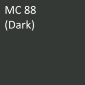 Number: 88<br>Name: MC 88 (dark)<br>Hex: #343936<br>RGB: R 52 G 57 B 54<br>CMYK: C 2% M 0% Y 1% K 78%<br>Description: This color is part of the Subtle group. Davis Colors Mortar Pigment MC88 Dark