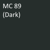 Number: 89<br>Name: MC 89 (dark)<br>Hex: #262e2c<br>RGB: R 38 G 46 B 44<br>CMYK: C 3% M 0% Y 1% K 82%<br>Description: This color is part of the Subtle group. Davis Colors Mortar Pigment MC89 Dark