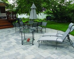 This patio is paved with Nicolock’s Olde Towne (antiqued) pavers with their Granite City color blend. Nicolock uses Davis Colors’ concrete pigments to make their custom color blends. To learn more about Nicolock’s products visit them at www.nicolock.com. This patio is paved with Nicolock’s Olde Towne (antiqued) pavers with their Granite City color blend. Nicolock uses Davis Colors’ concrete pigments to make their custom color blends.