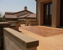 This patio deck in Poway, CA was colored with Davis Colors' Palomino.