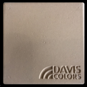 Sample tile colored with Davis Colors Autumn Gold concrete pigment Autumn Gold - Smooth