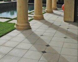 The Concrete tiles are colored with Davis Colors’ pigments and made by CAL-GA-CRETE Industries Inc. To learn more about CAL-GA-CRETE’S concrete tile products visit them at www.calgacrete.com or call them at 310-639-8960.