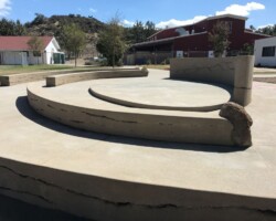 We are proud to have donated concrete pigment to this project to create an outdoor community space for the Warner Unified School District in Warner Springs, CA. This amazing concrete work was done by the talented team at T.B. Penick and Sons.