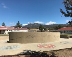 We are proud to have donated concrete pigment to this project to create an outdoor community space for the Warner Unified School District in Warner Springs, CA. This amazing concrete work was done by the talented team at T.B. Penick and Sons.