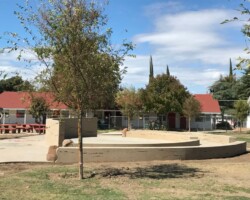 We are proud to have donated concrete pigment to this project to create an outdoor community space for the Warner Unified School District in Warner Springs, CA. This amazing concrete work was done by the talented team at T.B. Penick and Sons.